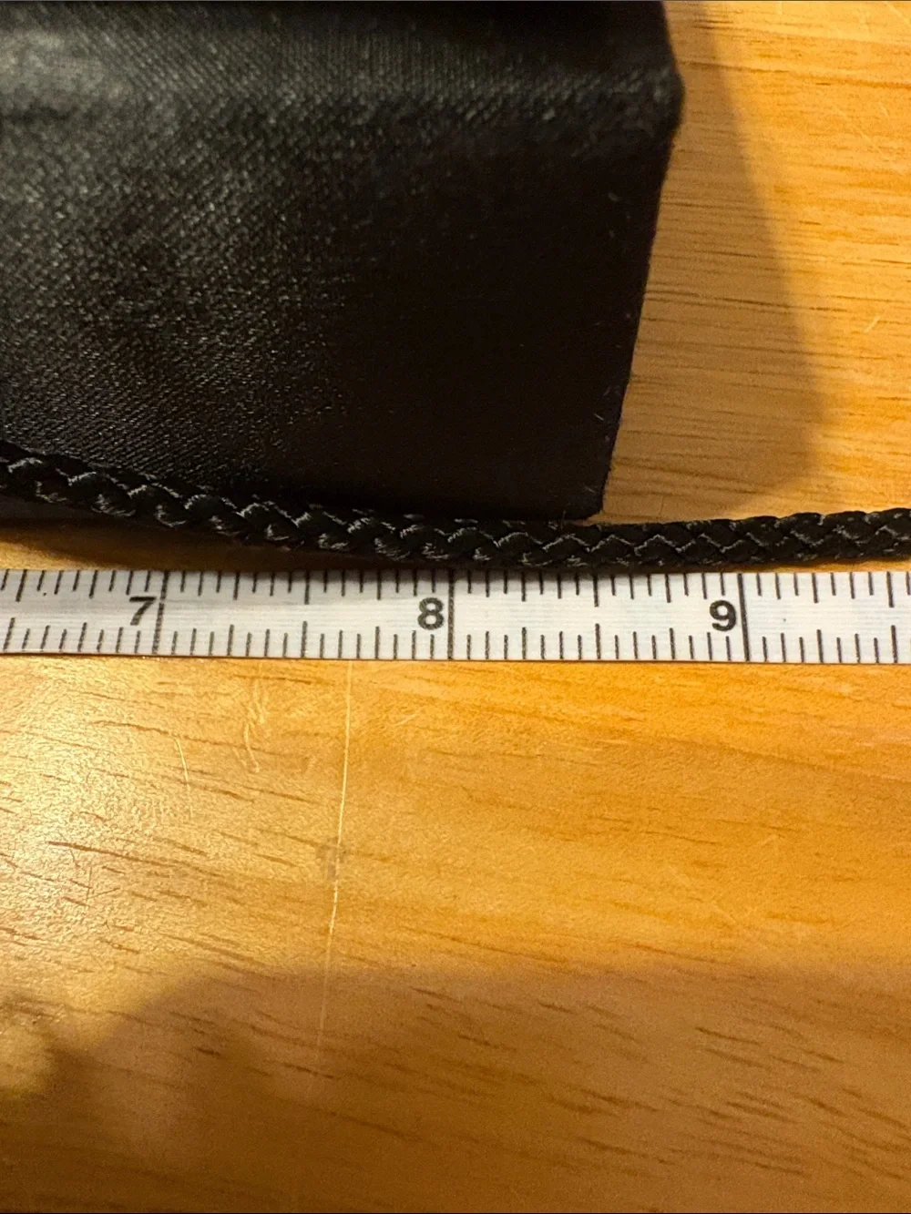 La Regale Black Pleated Evening Clutch with Braided Strap